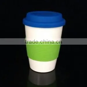 Biodegradable Eco Bamboo Fiber Fruit Juice Cup ,Straw Cup thumbnail-1