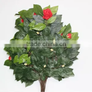 Decorative Plastic Artificial Camellia Leaves,fake Leaves Cheap Wholesale thumbnail-1
