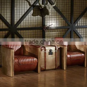 High Quality Retro ,vintage Leather Trunk Furniture T912# thumbnail-4
