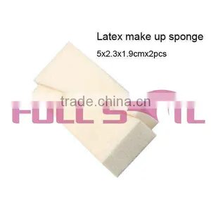 Triangular Loose Latex Cosmetic Sponge Wedges, White thumbnail-1