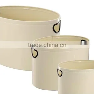 New Design White Open Top Garbage Bin Set thumbnail-1