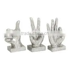 Silver Plated Hand Sculpture thumbnail-1