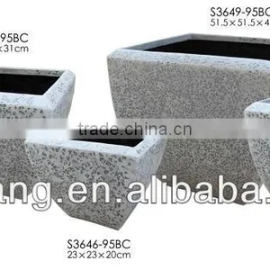 Sandstone Square Garden Flower Pot With Granite Finish thumbnail-1