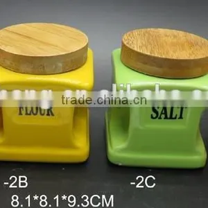 Jar Wholesale Unique Colorful Kitchen Ceramic Canisters Set Tea Container thumbnail-5