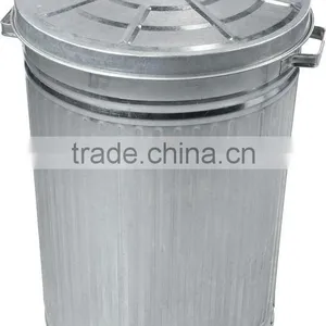 75L Zinc Plated Garbage Bin thumbnail-1