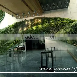 GNW GLW055 Fake Bright Green Wall Garden Wall Designs Diy Vertical Garden Wall thumbnail-1