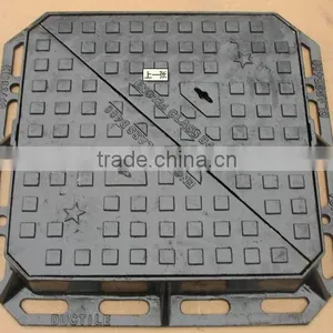 Casting EN124 C250 D400 Ductile Iron Sewer Drain Manhole Cover thumbnail-1