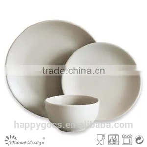 Matt Brown Color Glaze Stoneware Dinner Set Made in China thumbnail-3