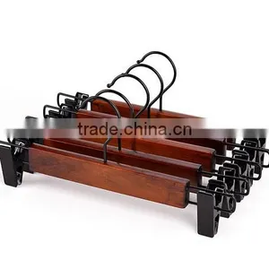 High Grade Solid Wood Retro Pant Rack Clothing Store Special Antique Solid Wood Trousers Clip Children Adult Trousers Rack thumbnail-1