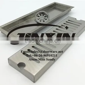 JINXIN Stainless Steel Floor Drain Grate/Long Linear Floor Drain thumbnail-2