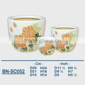 Vietnamese Ceramic Indoor Pot/ Indoor Planter BN-SC052 thumbnail-1