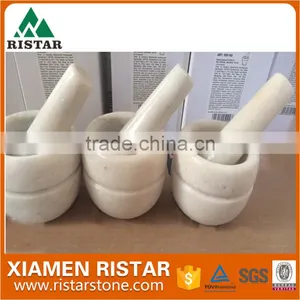 Mini White Marble Stone Mortar and Pestle for Promotion thumbnail-2
