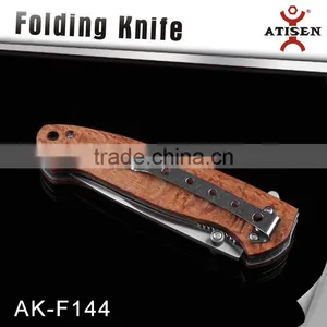 3Cr13 Stainless Steel Folding Knife With Wooden Handle Camping Hand Tools thumbnail-3