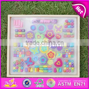 2017 New Design Educational Wooden Threading Toys for Toddlers W11E059 thumbnail-3