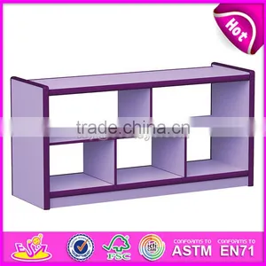 Customize Colorful Children Small Wooden Bookcase W08C192 thumbnail-1