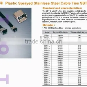 PVC Sprayed Stainless Steel Cable Ties thumbnail-1