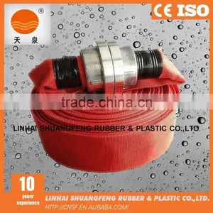Red Long Lifetime Fire Hose With Coupling thumbnail-2