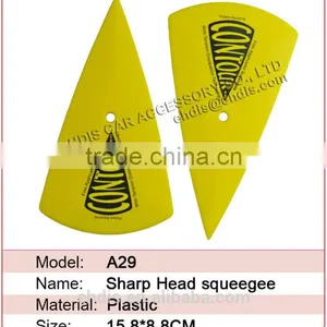 Yellow Contour Window Tint Squeegee Film Installation Tool Windshield Window Film Scraper Tinting thumbnail-3