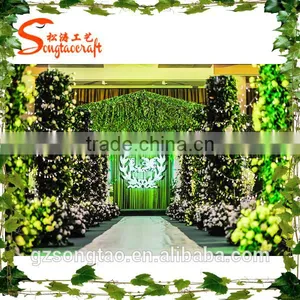 Man-made Artificial Flower Wall Party Decora Tive Artificial Flowers Walls New Design Customized Artificial Flower Wall thumbnail-2