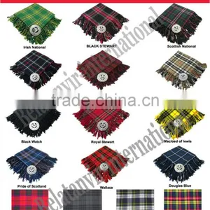 Scottish Highland Kilt Fly Plaid 48x48 Inches thumbnail-1