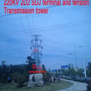 MEGATRO 220KV 2D2 SDJ Terminal and Tension Transmission Tower thumbnail-1