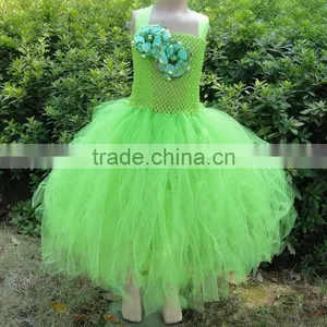Wholesale Crochet Top Tutu Dress Baby Tutu Dress With Flowe thumbnail-4