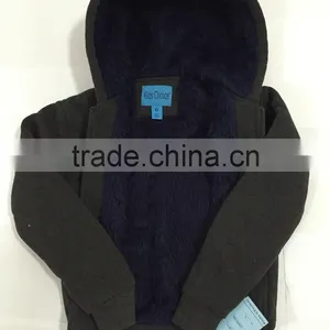 Wholesale Children Grey Color Warm Coat Kids Winter Clothing Sale thumbnail-6