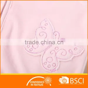 Fancy Butterfly Applique Nice Velour Child Clothing Sets thumbnail-5