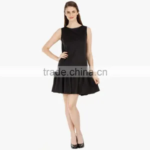Black Easy Casual Women Summer Dress Custom Made thumbnail-1