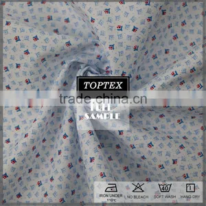 Cotton Elastic Poplin Printed Fabric for Shirt thumbnail-4