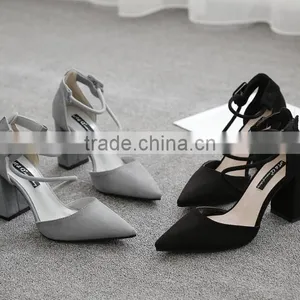 Zm50080b 2017 Europe Chunky High Heel Shoes New Style Ladies Sandals Shoes thumbnail-3