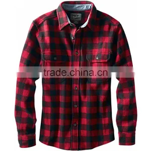 2016 China Wholesale Indigo Cotton Wool Flannel Long Sleeve Flannel Shirt thumbnail-2