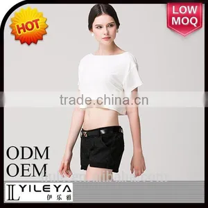 Best Lady White T-shirt Korean Style 2014 thumbnail-1