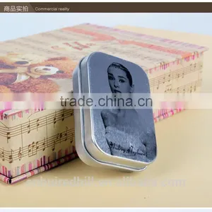 2017 Customized Mini Square Small Iron Box Packaging With Logo Printing thumbnail-1