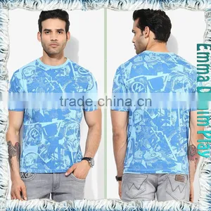2017 Mens High Quality Customized Pattern Printing O-Neck T-Shirts thumbnail-3