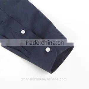2017 New Fashion 100% Cotton Regular Collar Long Sleeve Causal Men Shirt thumbnail-4