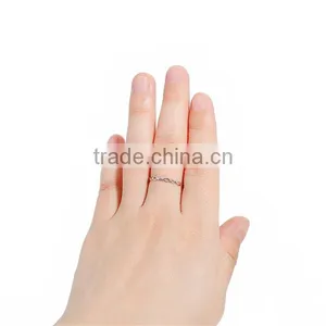Copper Unadjustable Rings Silver Tone Hollow Marquise thumbnail-3