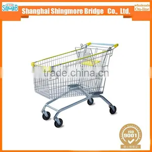 China Factory Cheap Sales High Capacity 120L Shopping Trolley for European Market thumbnail-3