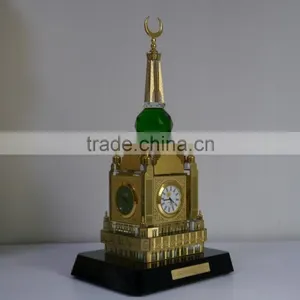 Wholesale High Quality Crystal Makkah Clock And Mecca Clock Tower With Ramadan Gift thumbnail-3