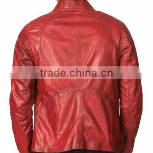 Bike Leather Jacket Hight Quality Sheep Skin Slim Fit thumbnail-5