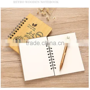Wholesale Cartoon my Neighbor Totoro Anime Cute Wood Cover Notebook for Students thumbnail-3
