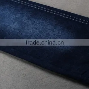China Stocklot Cotton Poly Stretch Denim Fabric for Jeans Garments thumbnail-4