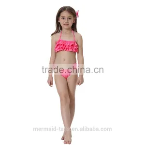 2-10 Yrs Kids Swimwear Beachwear Ruffles Bikini Suits Bathing Suits thumbnail-2