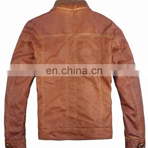 2015 New Model Designer Wholesale Leather Jacket thumbnail-2