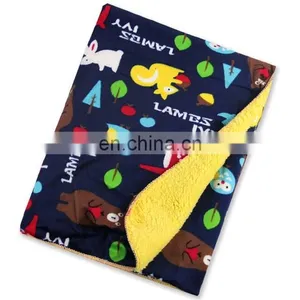 2017 Promotional Double-sided Soft Fluffy Fleece Blanket For Baby thumbnail-1