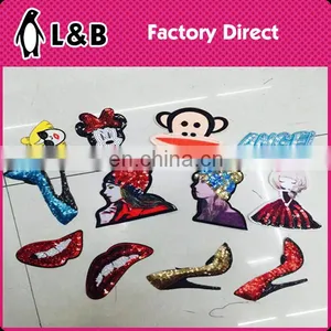 Cheap Embroidered Sequins Animal Hot Fix Motifs,wholesale Embroidered Patch,animals Clothes Embroidered Patches thumbnail-3