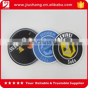 Home Decoration Customed Printed Small Cheap Sale Magnet Soft PVC Coaster thumbnail-1