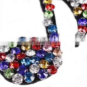 Hot!!! Handmade Sew On Music Note Beading Rhinestones Patches thumbnail-2