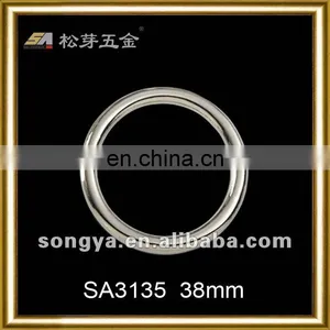 Song A Metal Slide Buckle Heavy Metal Best Quality PVD Nickle Freel Plating O Ring Circle Round thumbnail-1