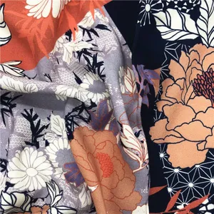 Latest Design Cheap Fancy Custom Digital Printed Rayon Silk Fabric thumbnail-2